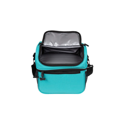 Aquamarine Duo Lunch Cooler #color_aquamarine