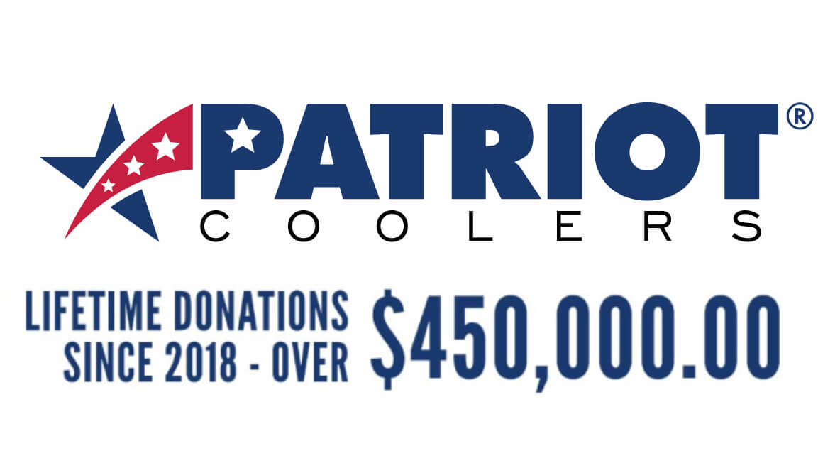 Patriot Coolers Reaches Milestone Donation of Over $450,000 to Homes F