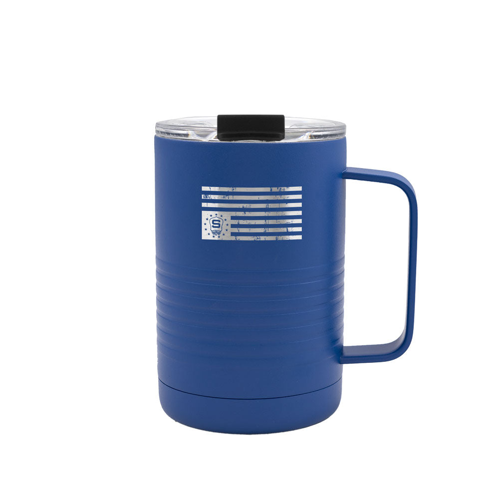 16oz Insulated Coffee Mug | Kyle Seraphin Suspendables Flag