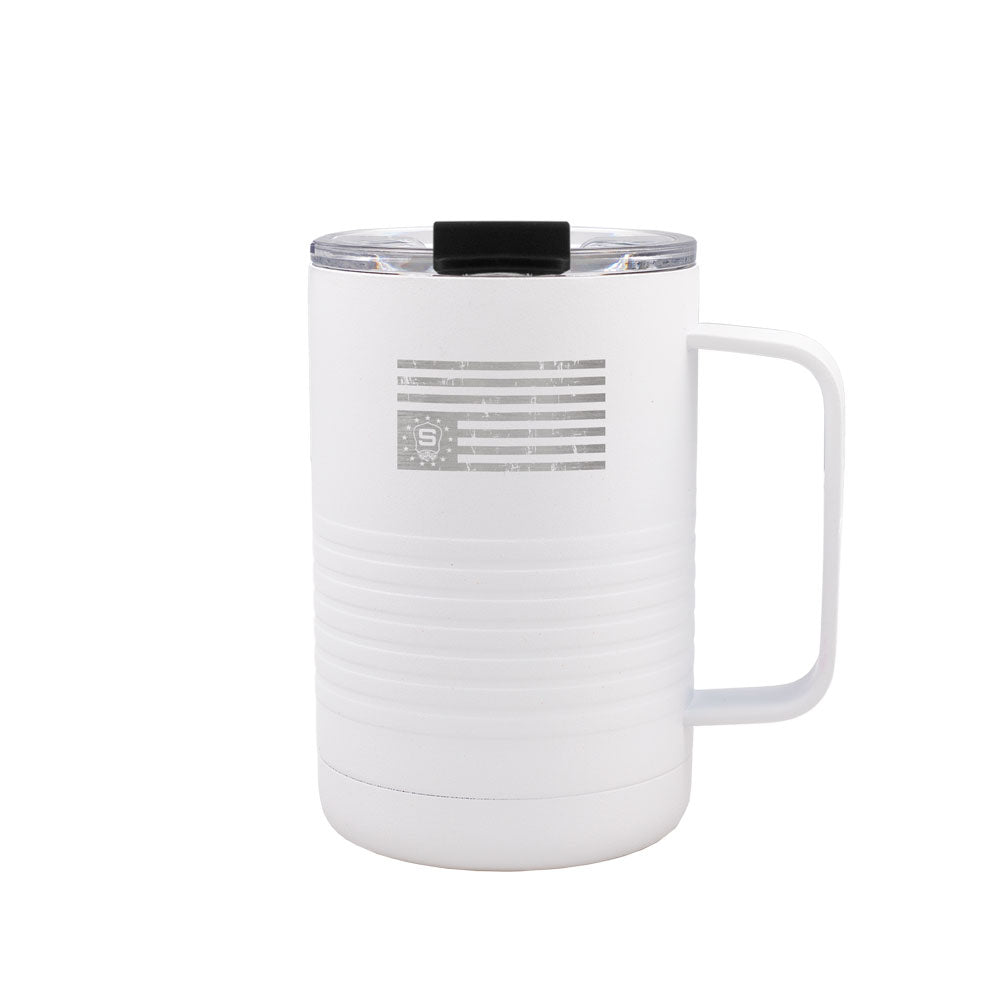 16oz Insulated Coffee Mug | Kyle Seraphin Suspendables Flag