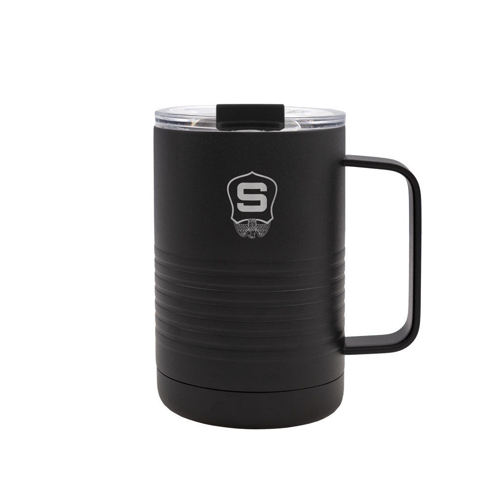 16oz Insulated Coffee Mug | Patriot Coolers Black