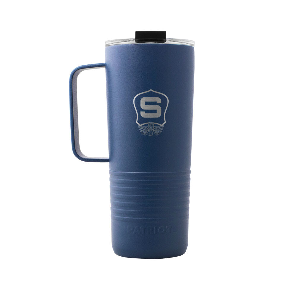 19oz Insulated Travel Mug | Kyle Seraphin Suspendables Badge