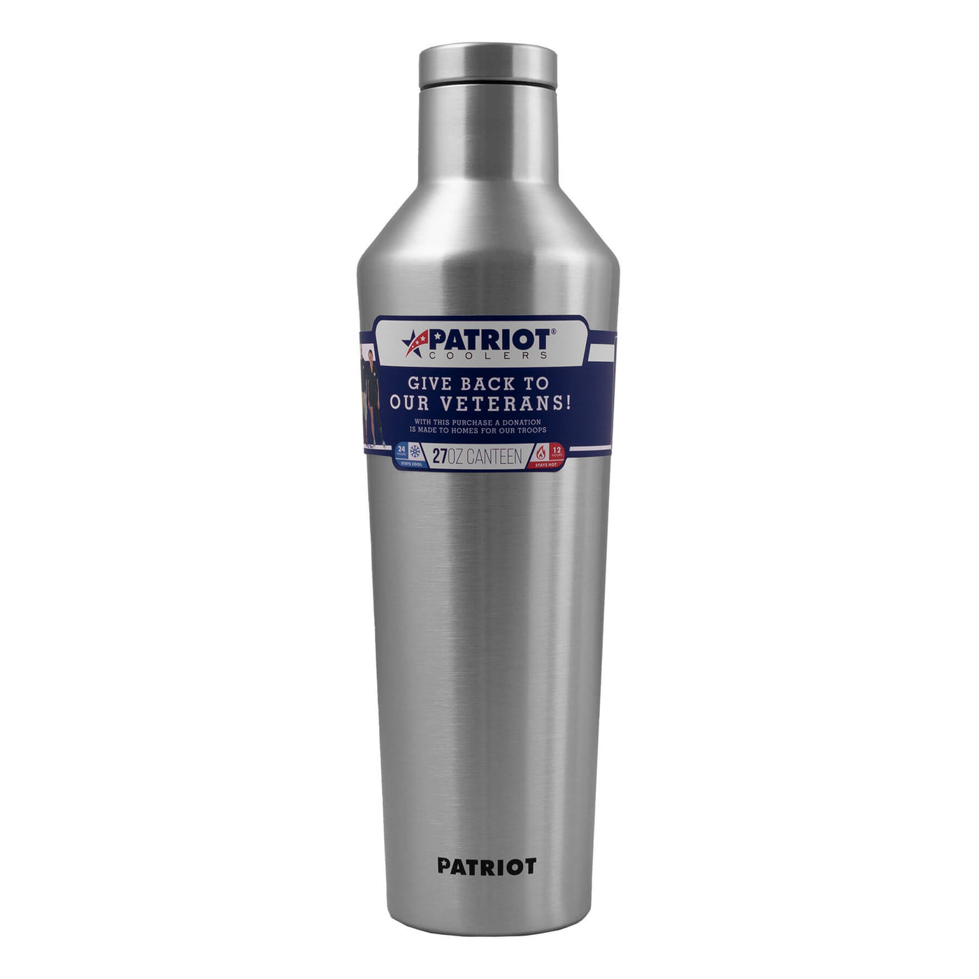 Stainless Steel 27oz Canteen #color_stainless-steel