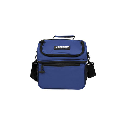 Navy Blue Duo Lunch Cooler #color_navy